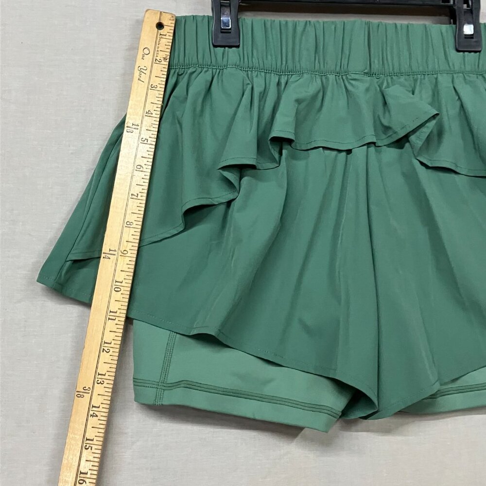 Blogilates Green Athletic Ruffle Shorts - Picture 13 of 13